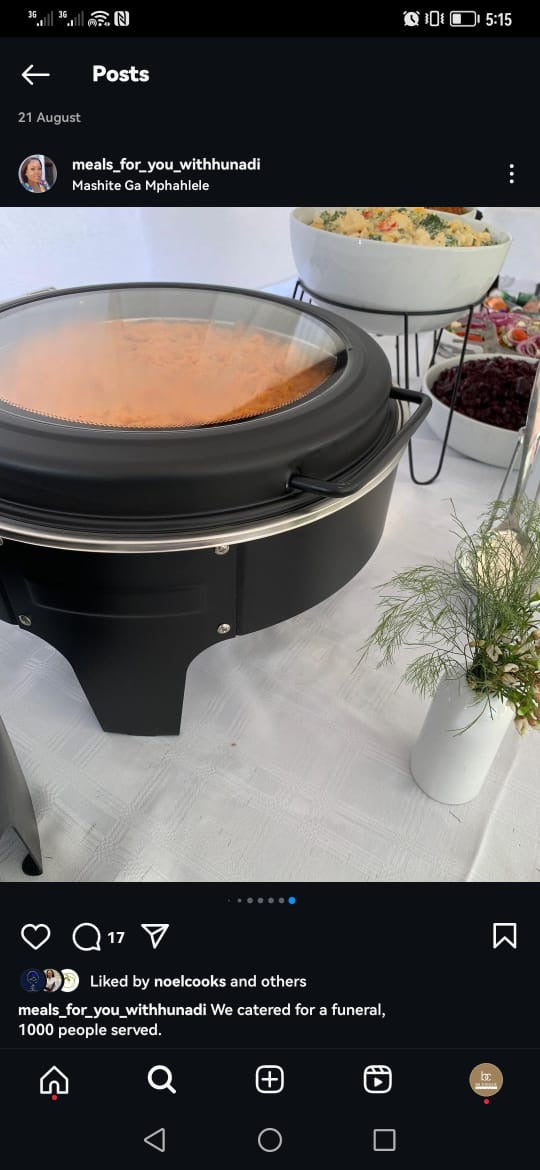 Black stainless steel chafing dish buffet server with lid – Be Classic Homeware SA