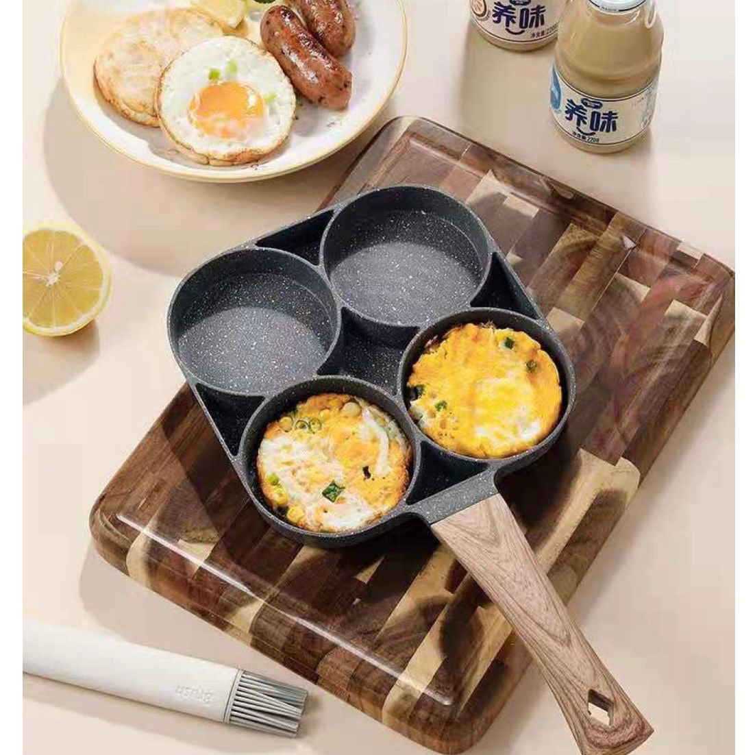 4 Slots Non-Stick Breakfast Frying Pan