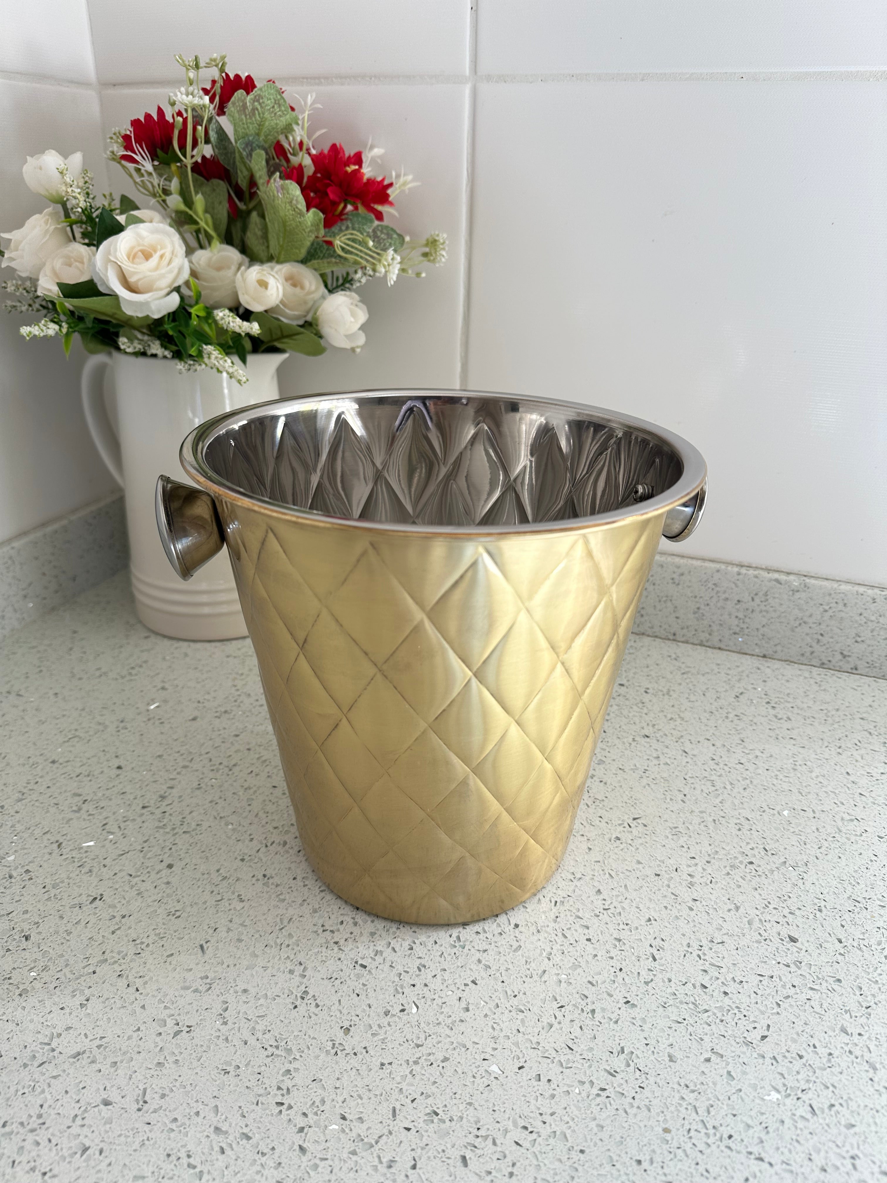 4lt Gold ice bucket