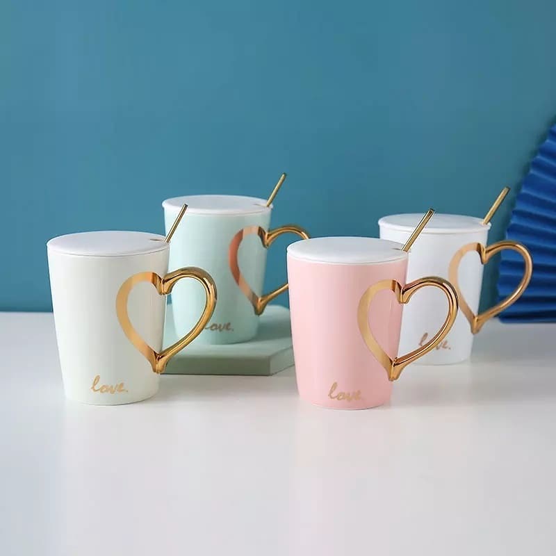 Heart handle mug