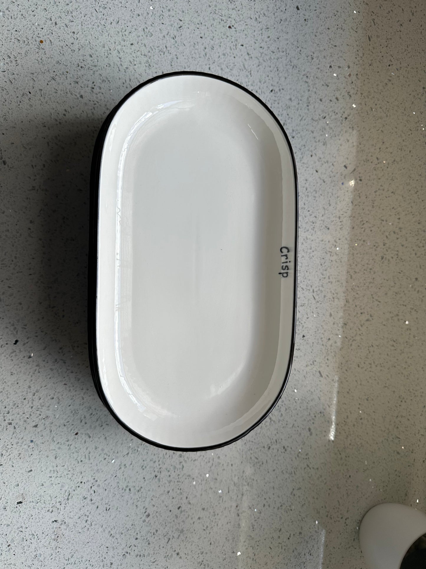 White rectangle platter plates