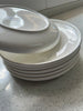 X6 Round white plates