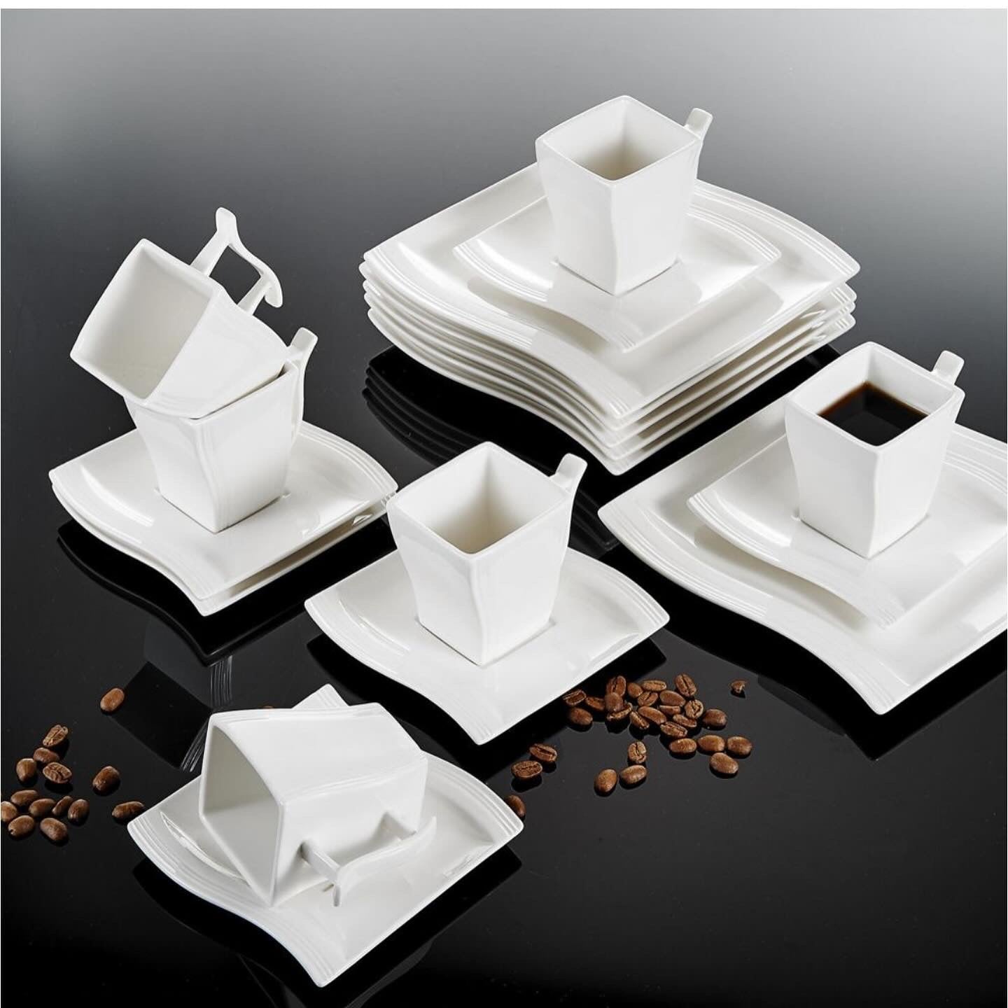 12 Piece Luxurious tea 200ml cup and saucer