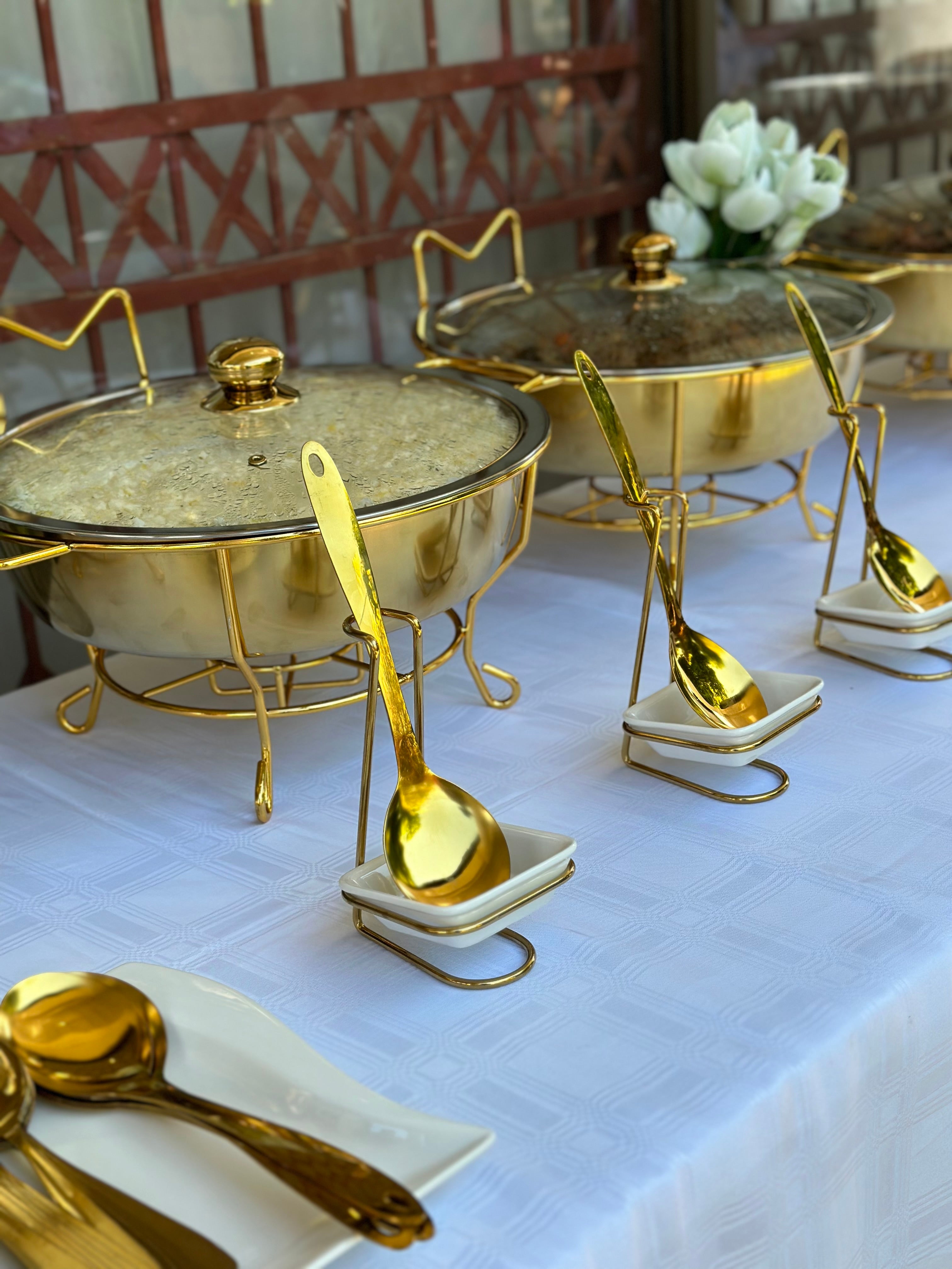 6Lt Gold chaffing Dish