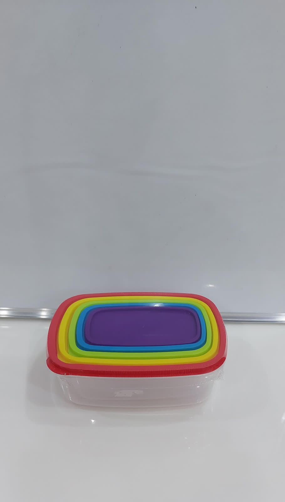 Rectangular plastic containers 5 piece