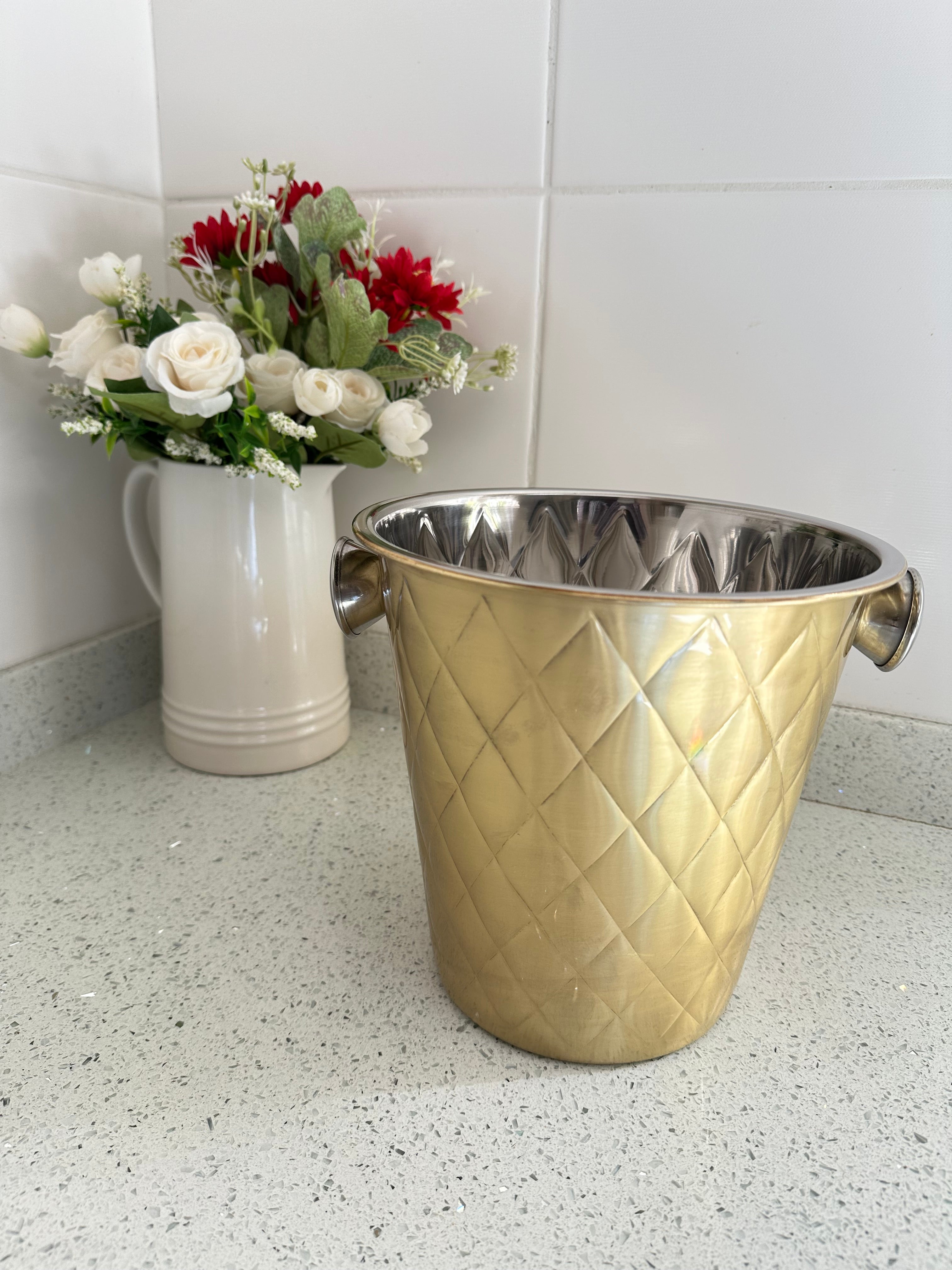 4lt Gold ice bucket