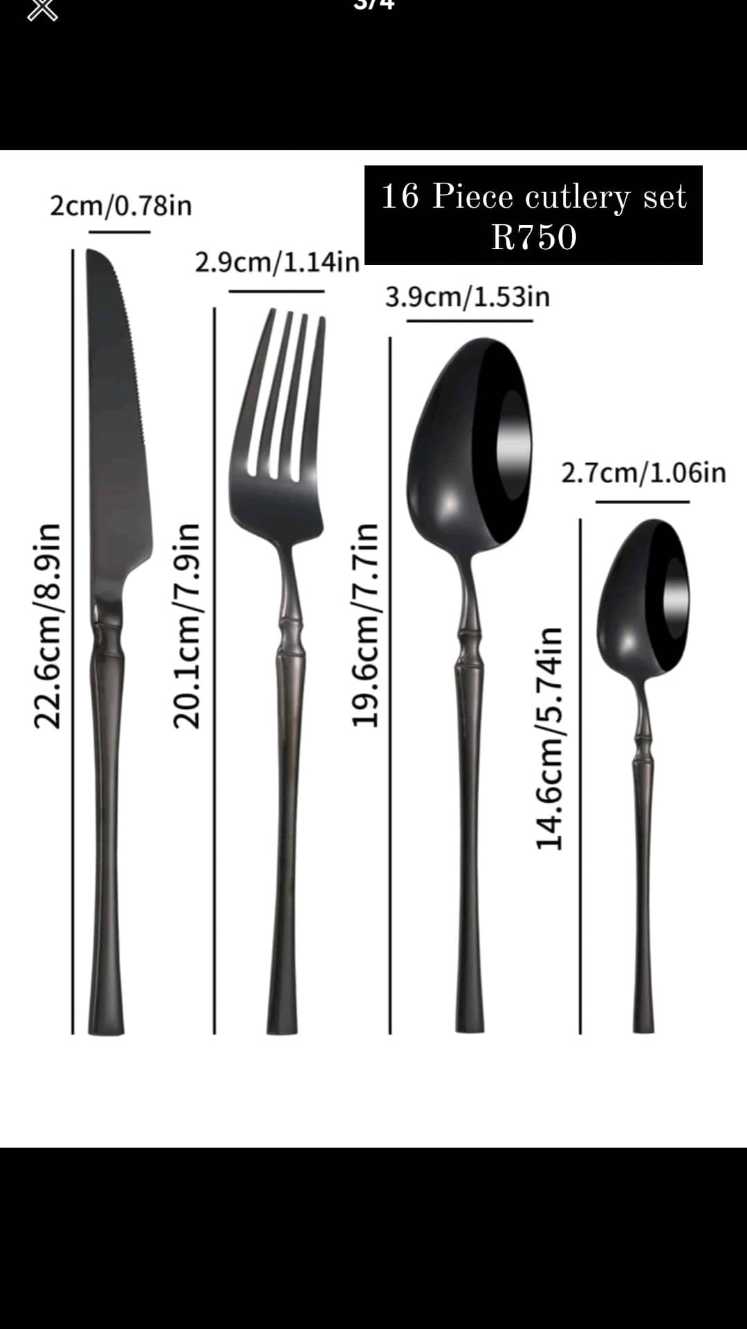 16 piece cutlery set