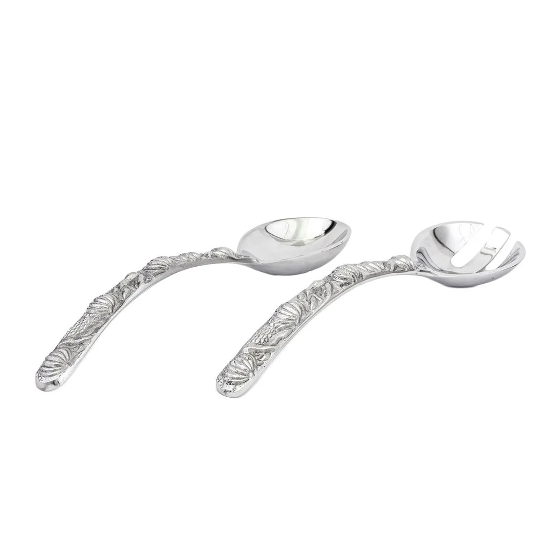 Alu antique salad spoon & fork