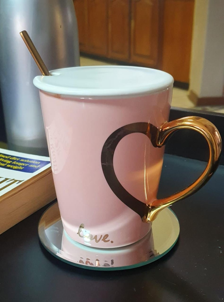 Heart handle mug