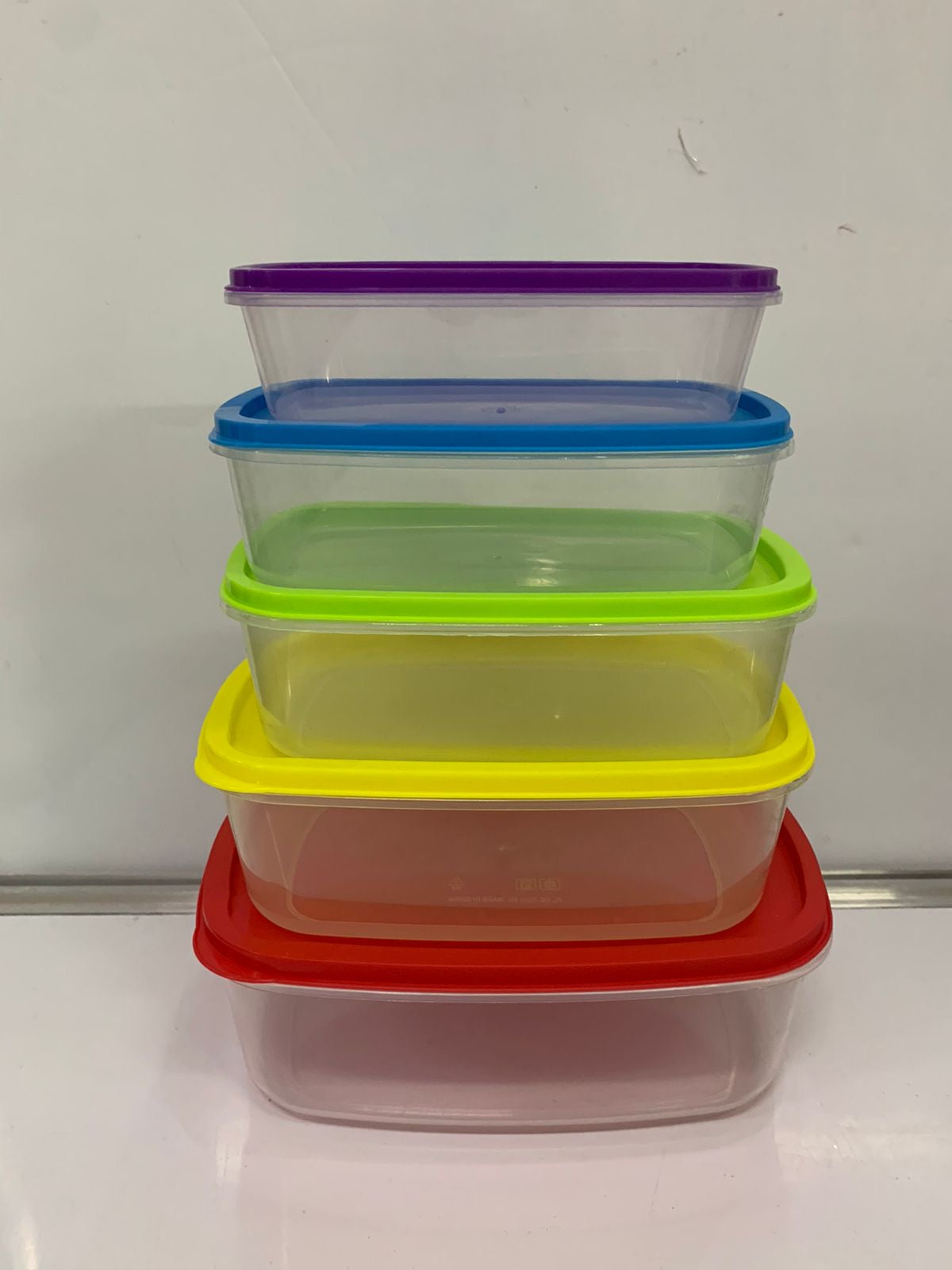 Rectangular plastic containers 5 piece – Be Classic Homeware SA