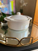 Small white  salad bowls with lids (X2)