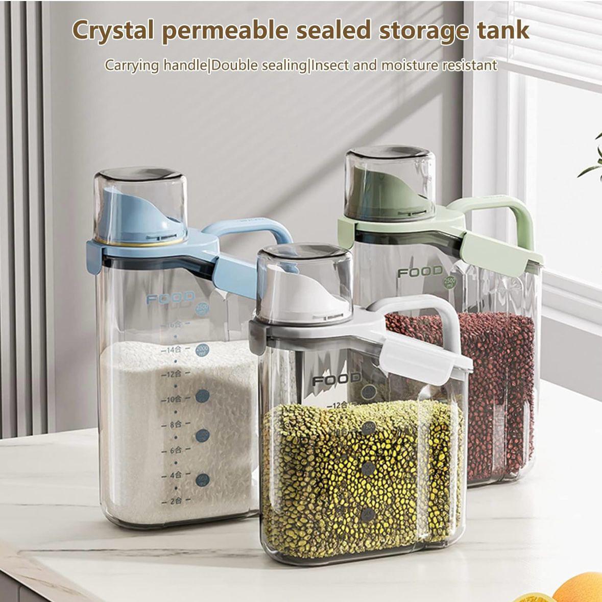 Clear Cereal Storage Container with Lid Airtight R120