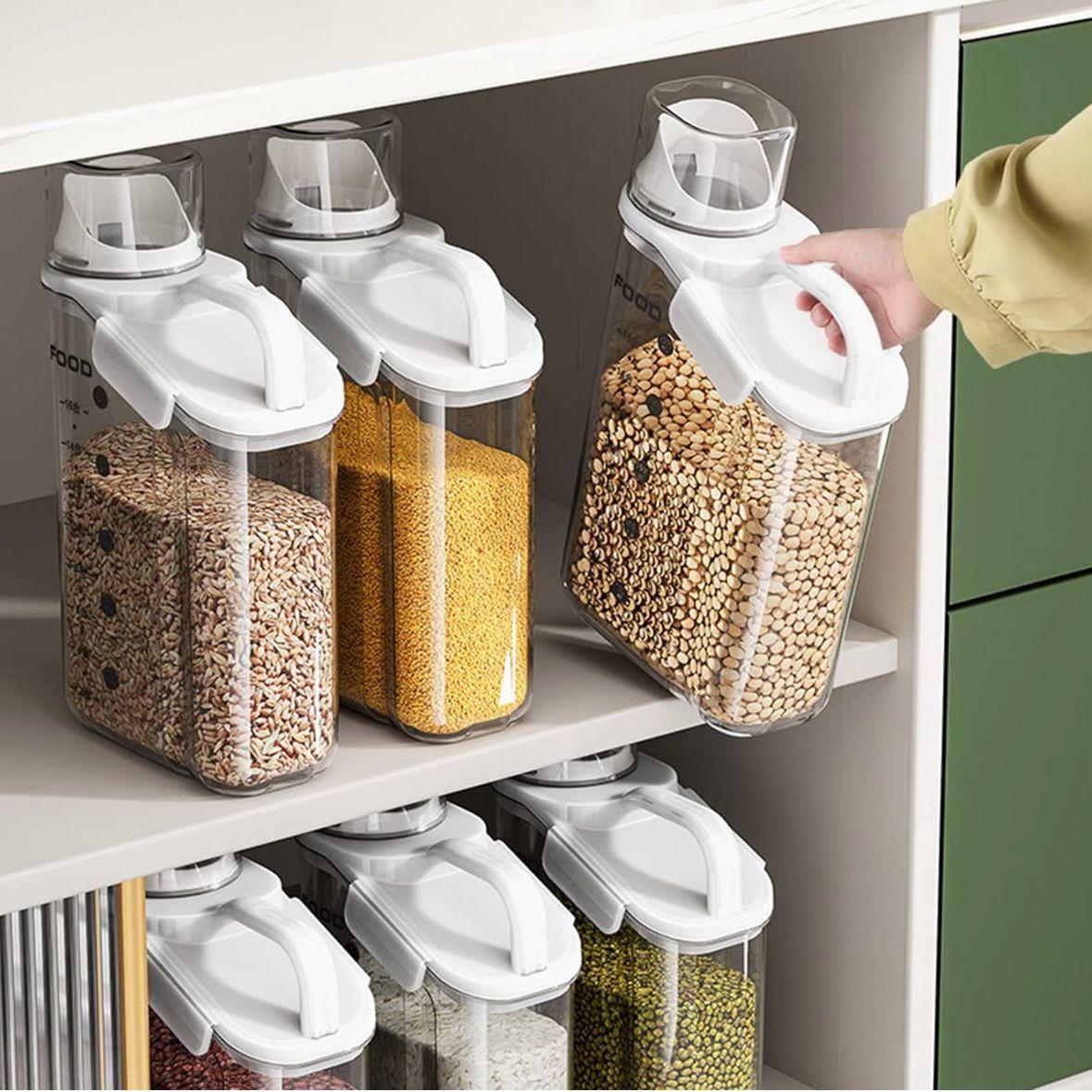 Clear Cereal Storage Container with Lid Airtight R120