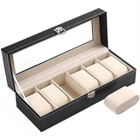 6-slot watch storage box