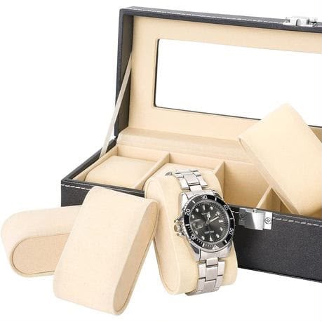 6-slot watch storage box
