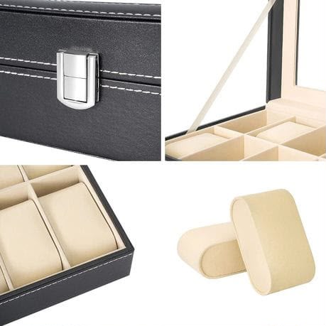 6-slot watch storage box