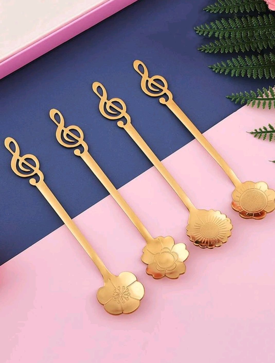 6pcs Music Note Shape Coffee Spoon