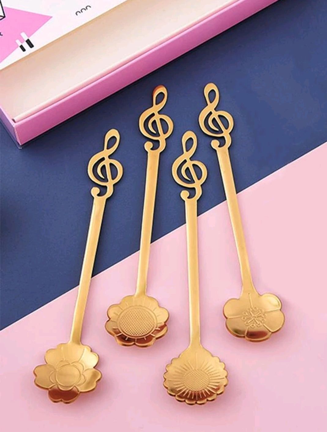 6pcs Music Note Shape Coffee Spoon