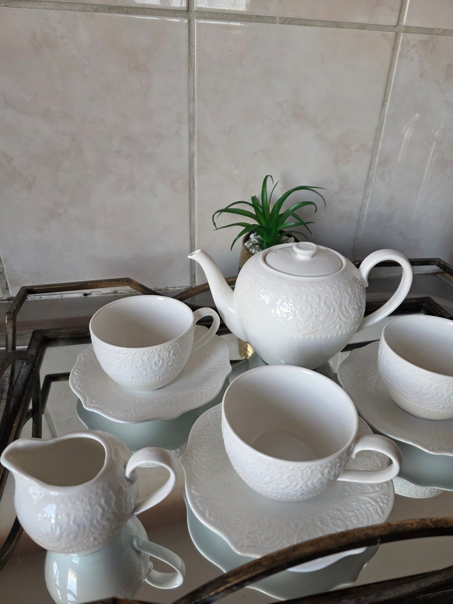 14-Piece Tea Set | Elegant Cup, Saucer & Serving Collection – Be Classic Homeware SA