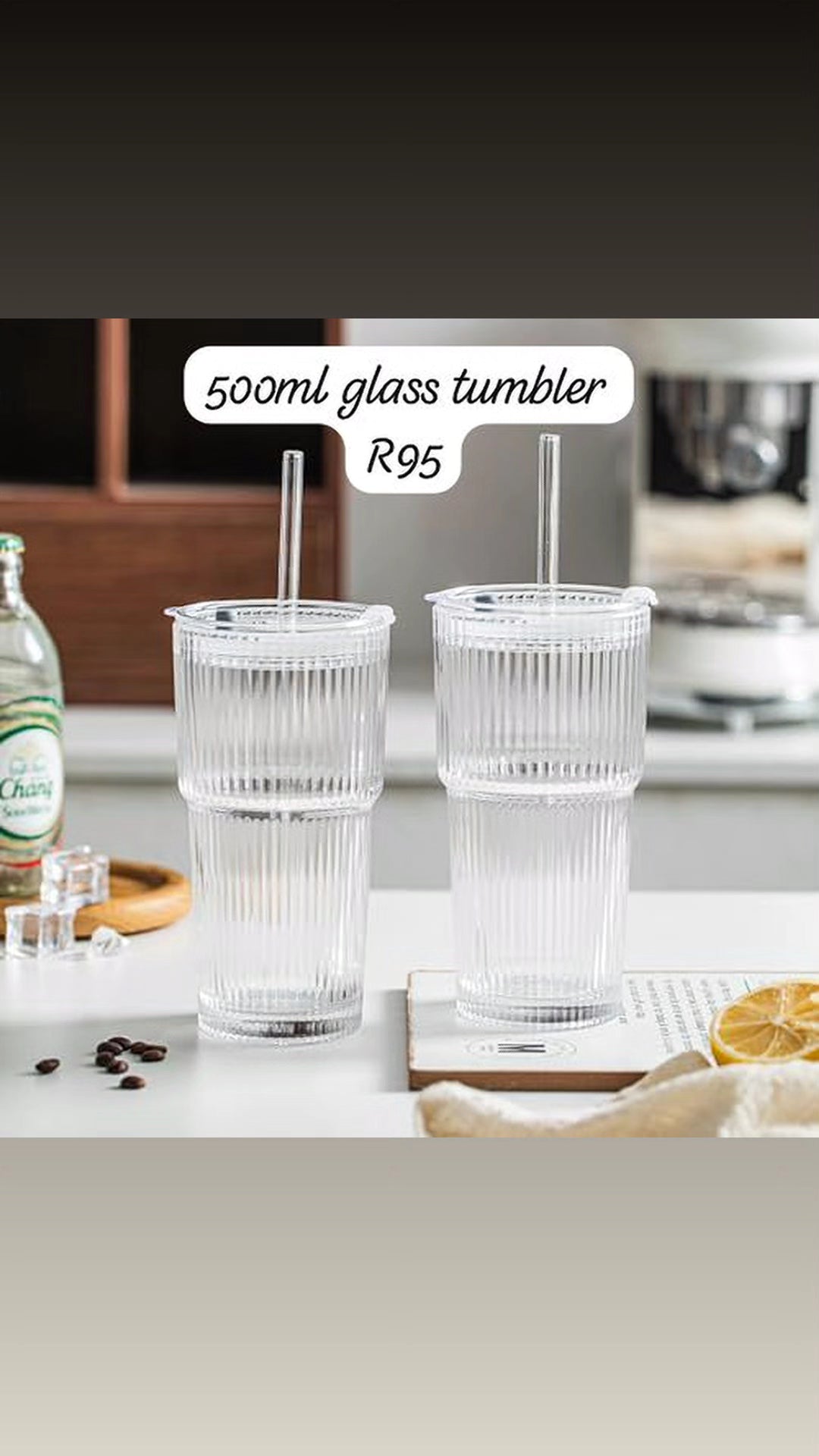 500ml glass tumbler
