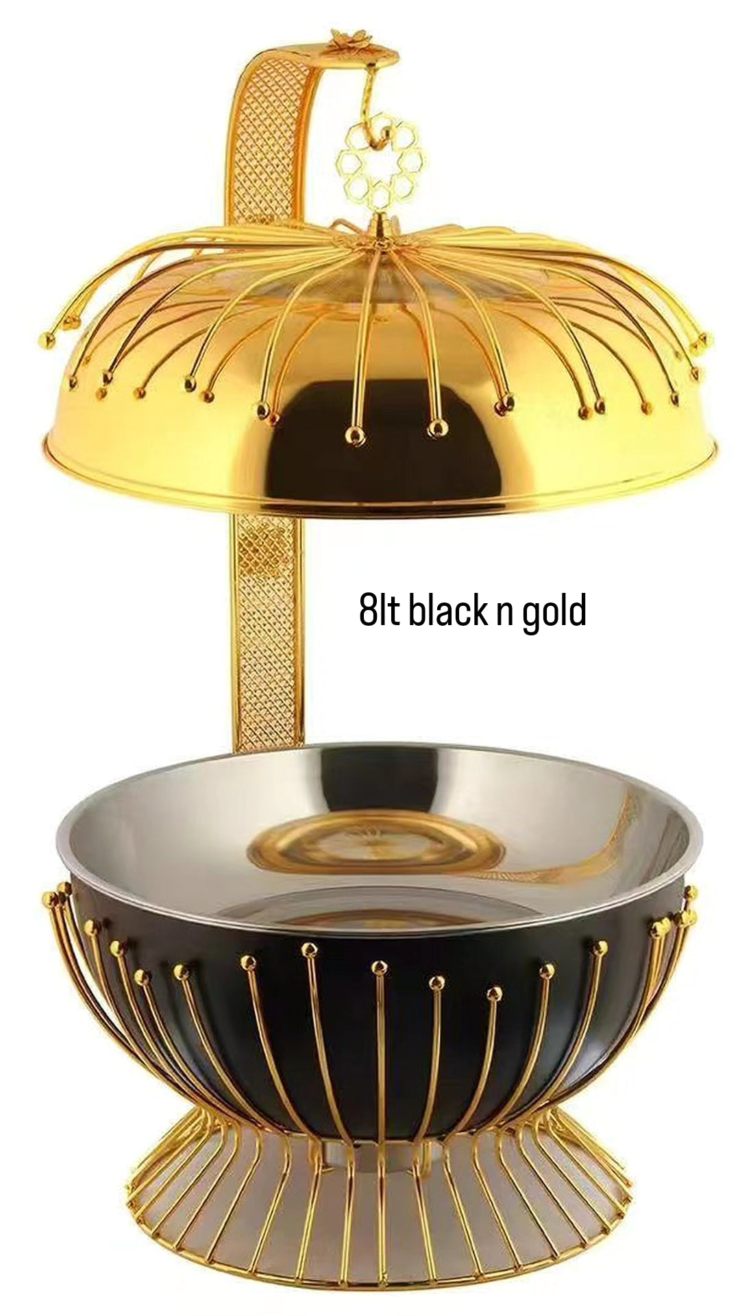 8L Black & Gold Chafing Dish