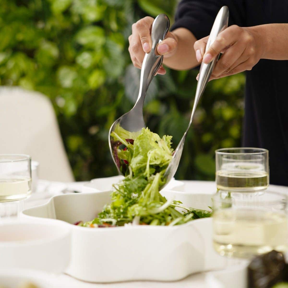 3-piece wavy salad bowl set with nesting design – Be Classic Homeware SA