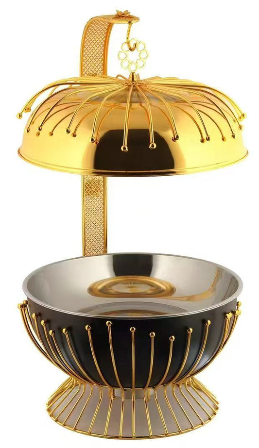 8L Black & Gold Chafing Dish