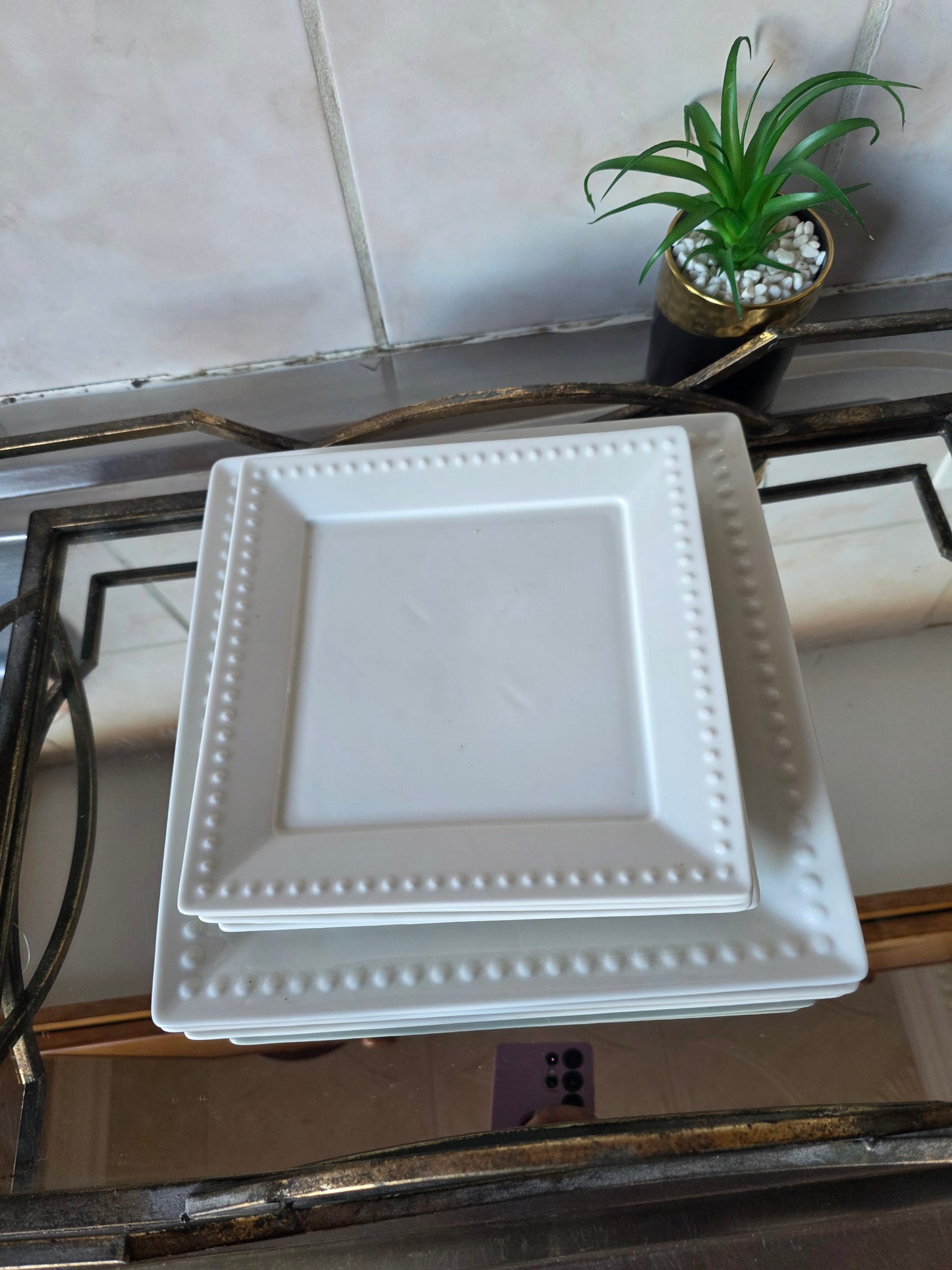 8-Piece Plate Set - elegant coordinated dinner plates