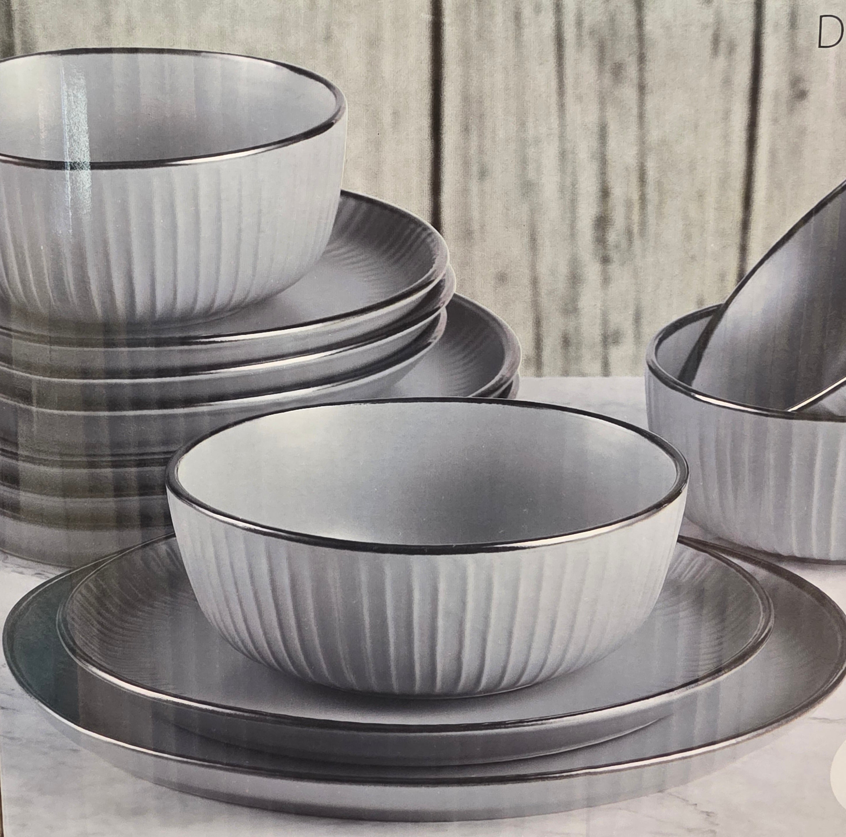 12 piece light Grey set