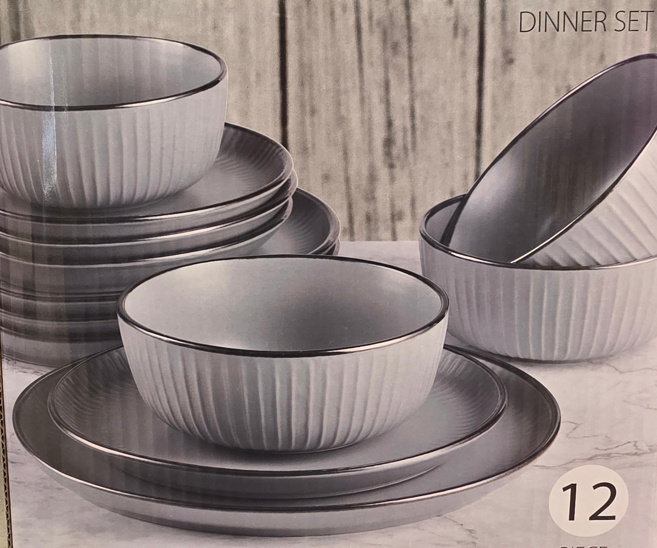 12 piece light Grey set